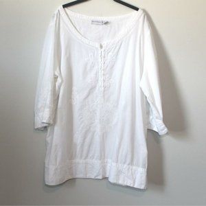 🍑Soft Surroundings White Top